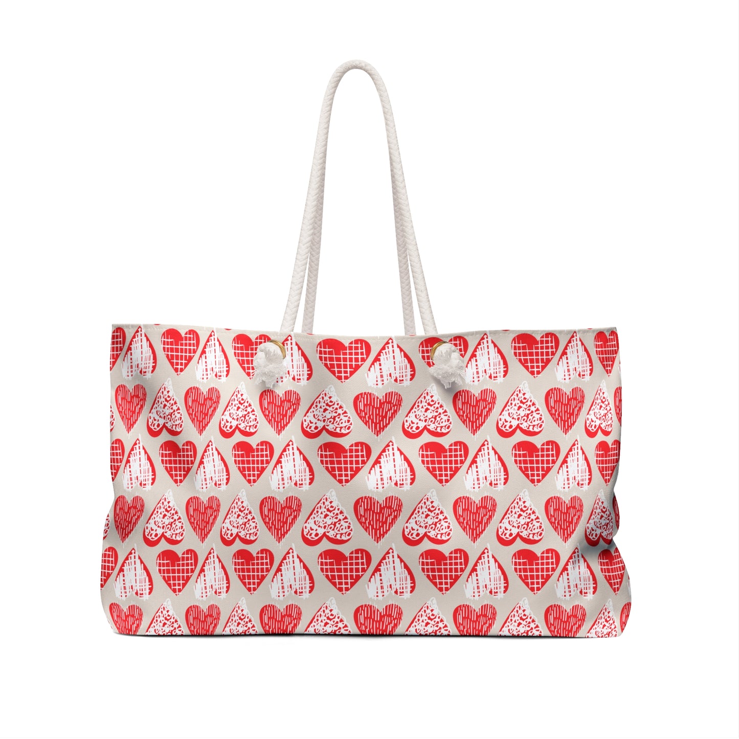 Doodle Hearts Weekender Bag