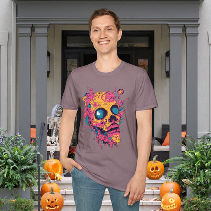 Sleepy Skull Adult T-shirt