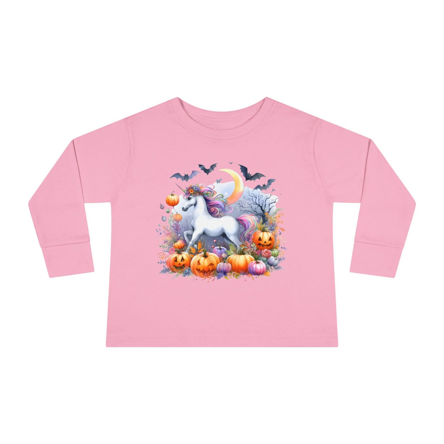 Halloween Unicorn Toddler Long Sleeve Tee