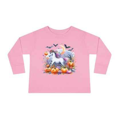 Halloween Unicorn Toddler Long Sleeve Tee