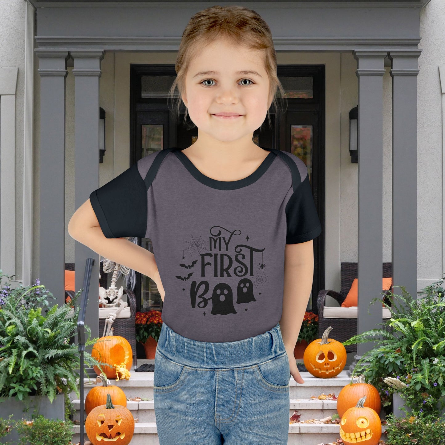 My First Boo Infant Baby Rib Bodysuit