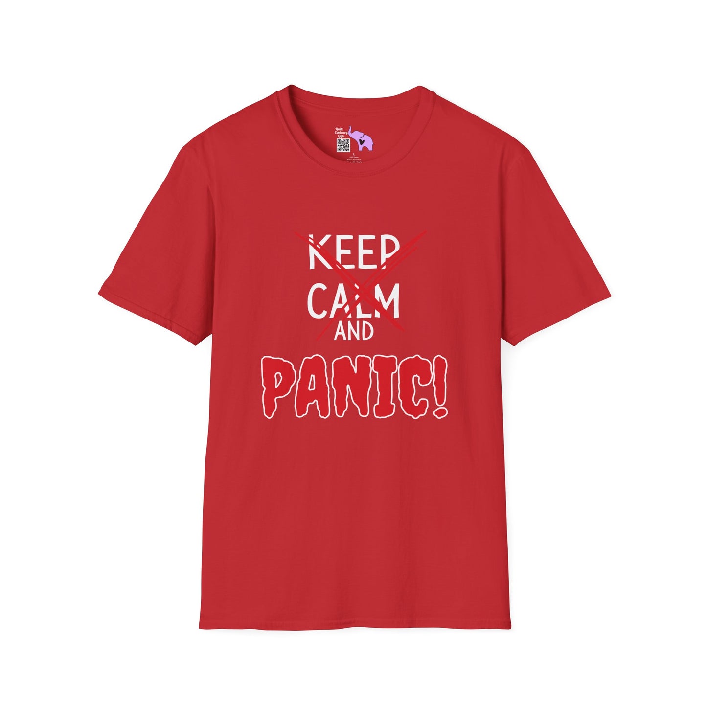 Keep Calm and Panic Adult T-shirt