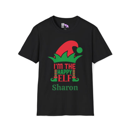I'm The Happy Elf Personalized Adult T-shirt