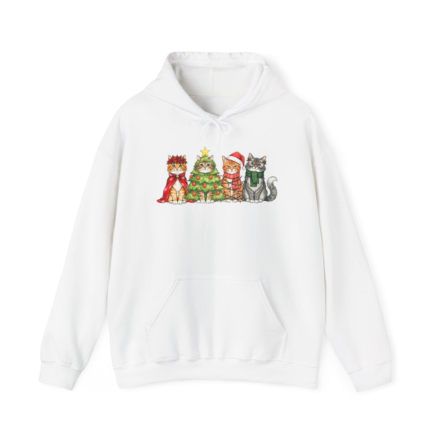 Purrfectly Festive Adult Heavy Blend™ Hoodie