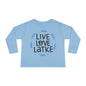 Hanukkah Live Love Latke Toddler Long Sleeve Tee