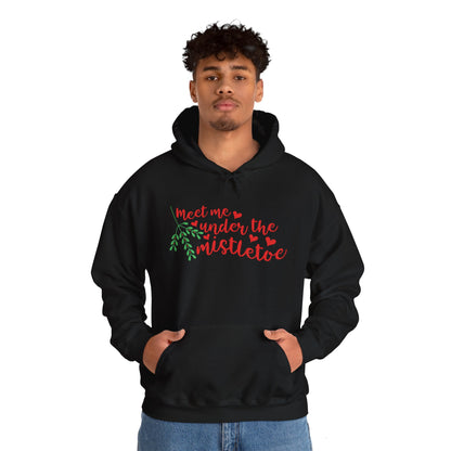 Meet Me Under The Mistletoe Adult Heavy Blend™ Hooded Sweatshirt