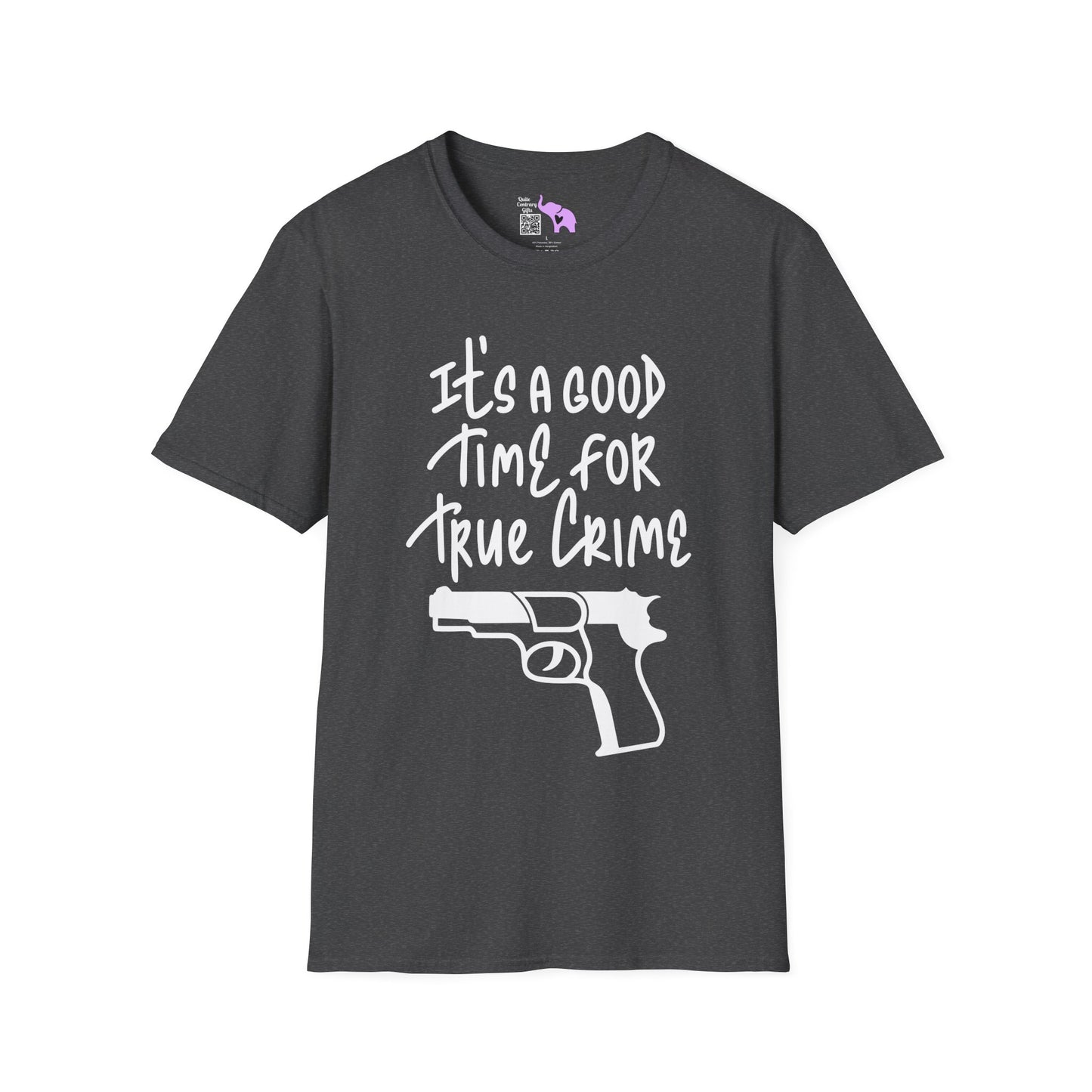 It's A Good Time For True Crime (Gun) Adult T-shirt