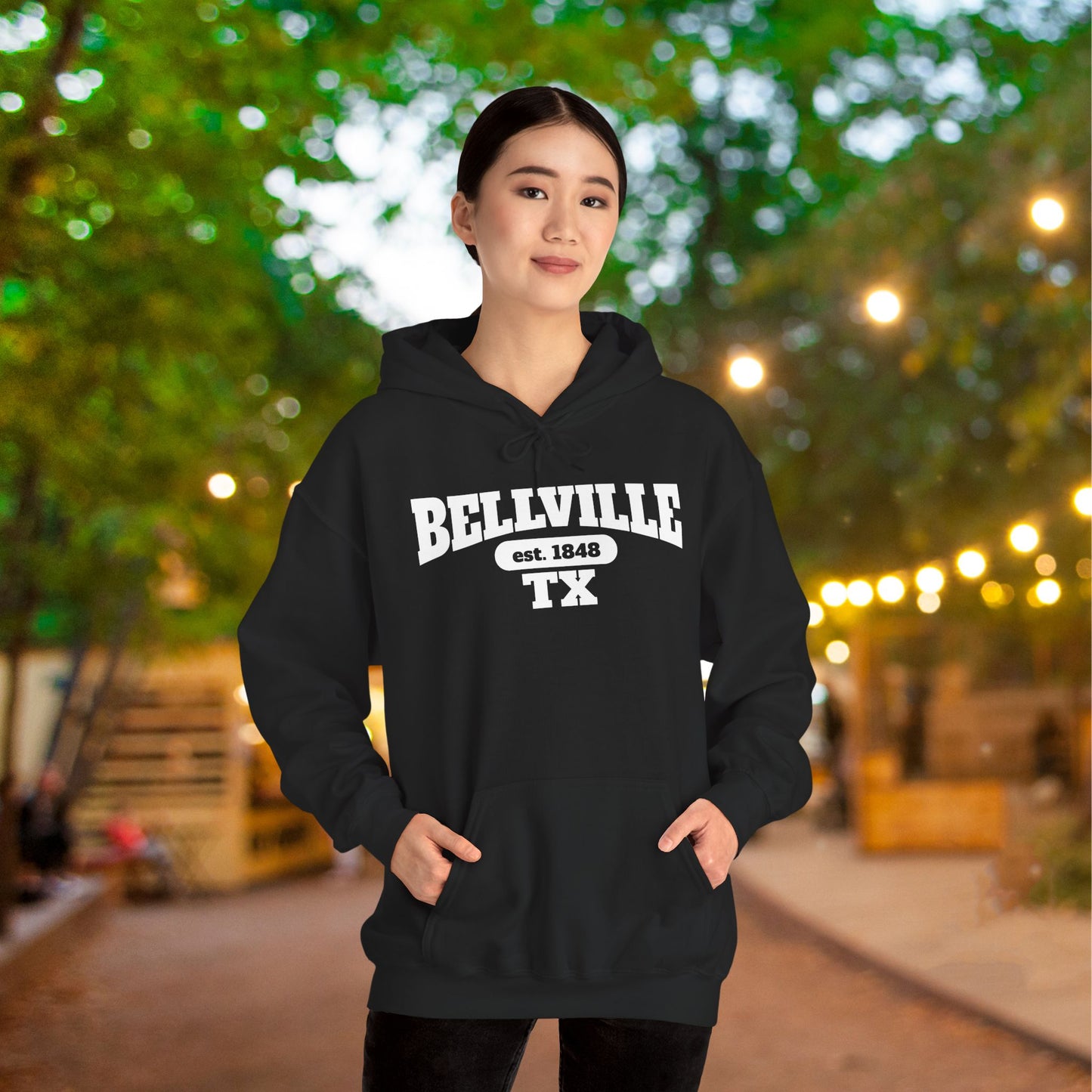 Bellville Texas Est. 1848 Adult Heavy Blend™ Hooded Sweatshirt