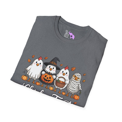 Chick or Treat Adult T-shirt