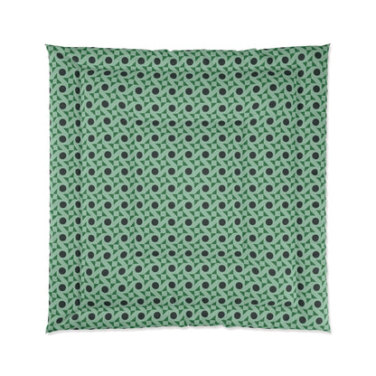 Emerald Pinwheels Basic Bedding Set