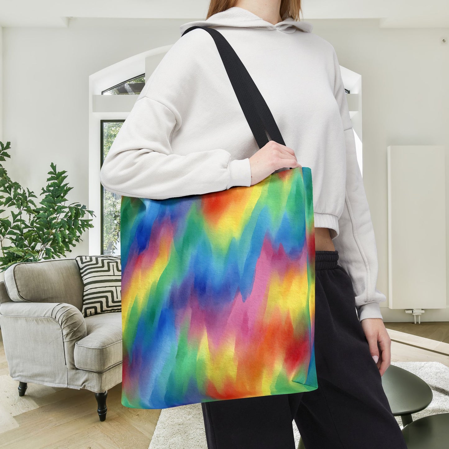 Colorwaves Canvas Tote Bag
