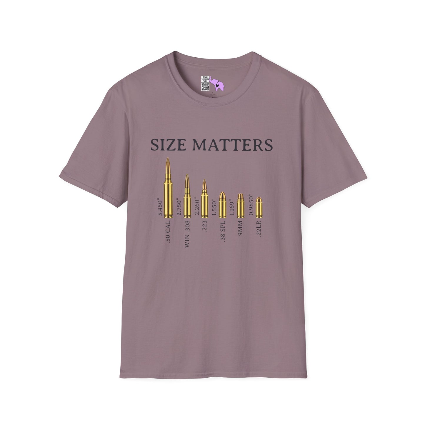 Size Matters (Ammo) Adult T-shirt