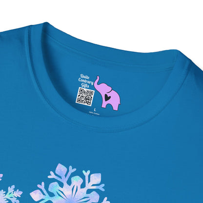 Blue Snowflakes Adult T-shirt
