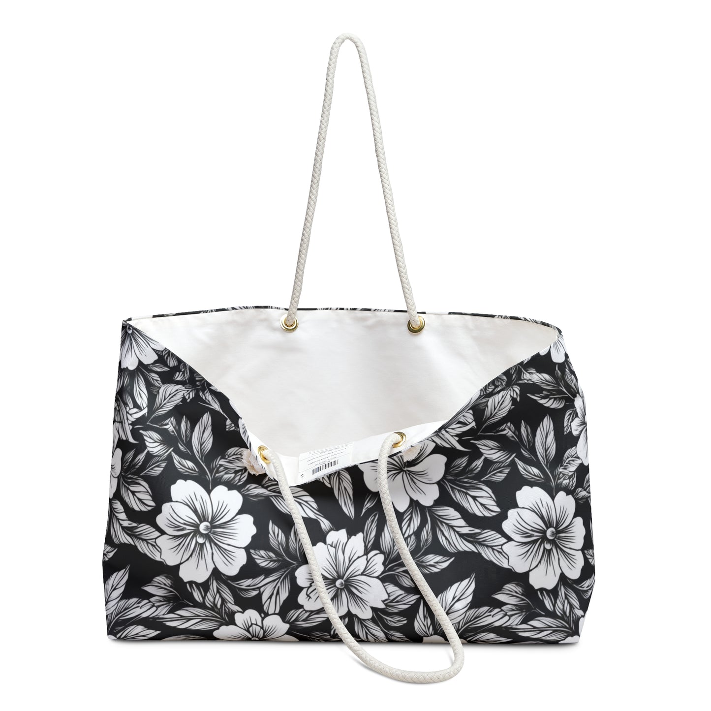 Monochrome Paradise Bloom Weekender Bag