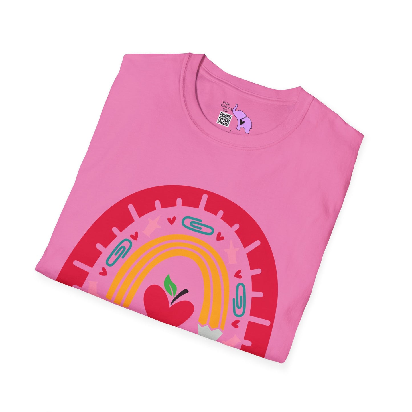 Rainbow Teacher Adult T-shirt