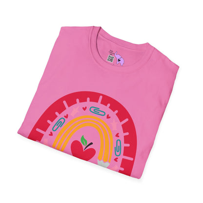 Rainbow Teacher Adult T-shirt