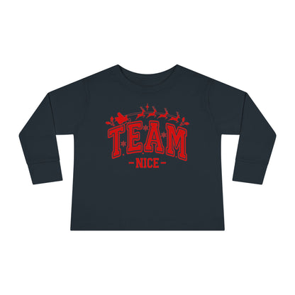 Team Nice Toddler Long Sleeve Tee