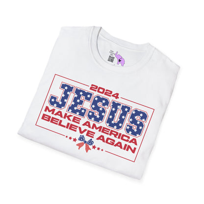 2024 Jesus Make America Believe Again T-shirt