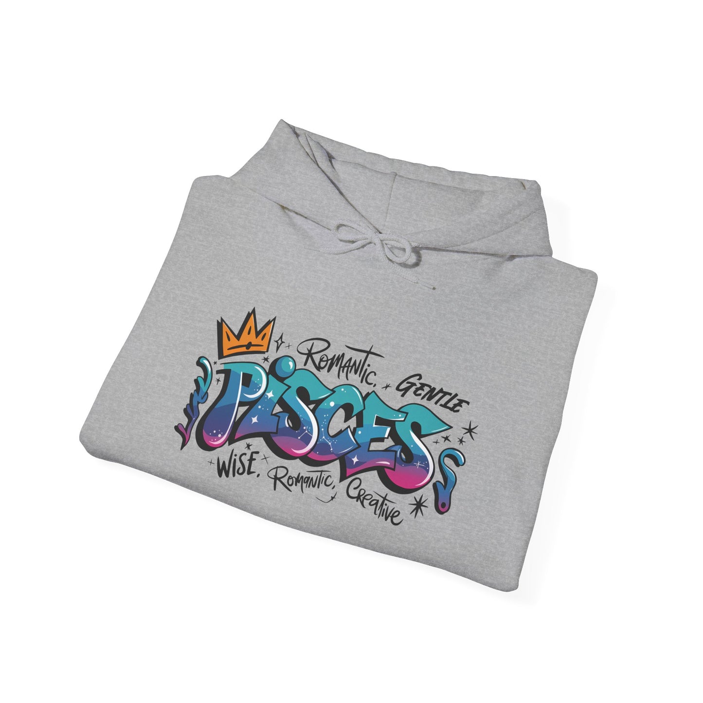 Pisces Street Art Heavy Blend™ Hooded Sweatshirt