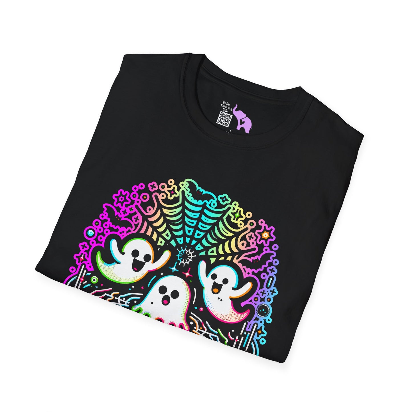 Neon Boo Adult T-shirt
