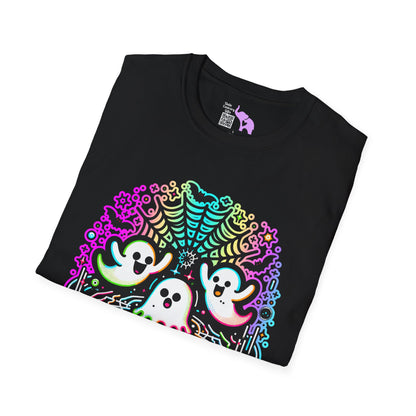 Neon Boo Adult T-shirt