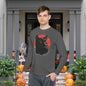 Black Cat Over Moon 2 Adult Long Sleeve Tee