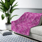 Blush Peony Garden Fleece Blanket