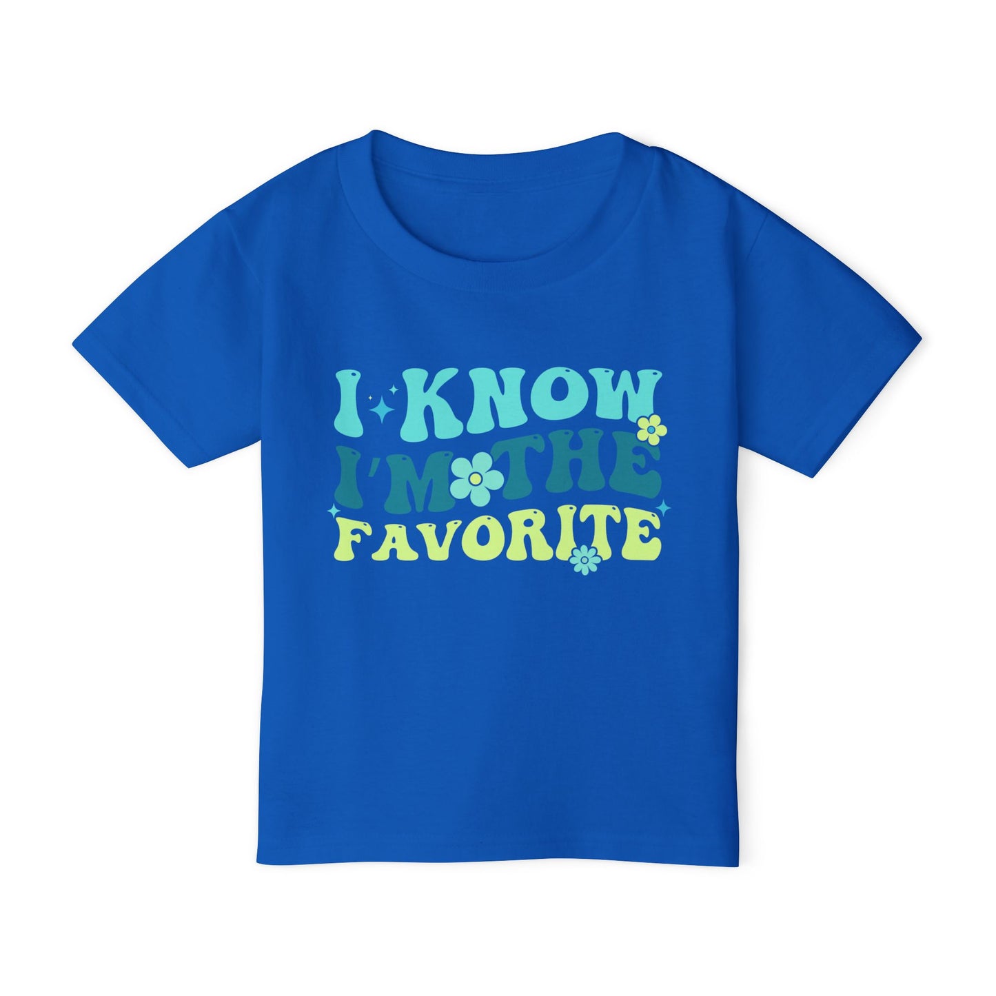 I Know I'm The Favorite Heavy Cotton™ Toddler T-shirt