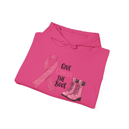 Give Cancer The Boot AdultHeavy Blend™ Hoodie