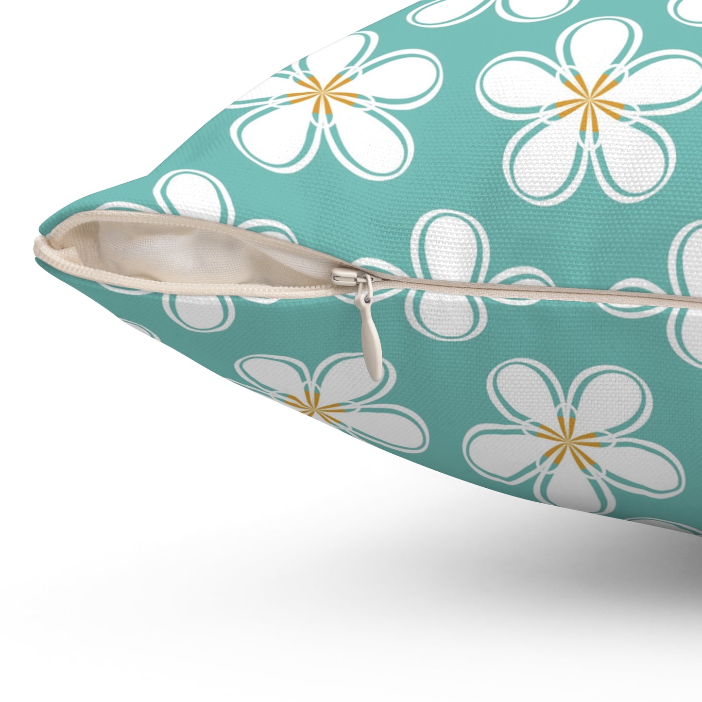 Tealberry Blooms Throw Pillow