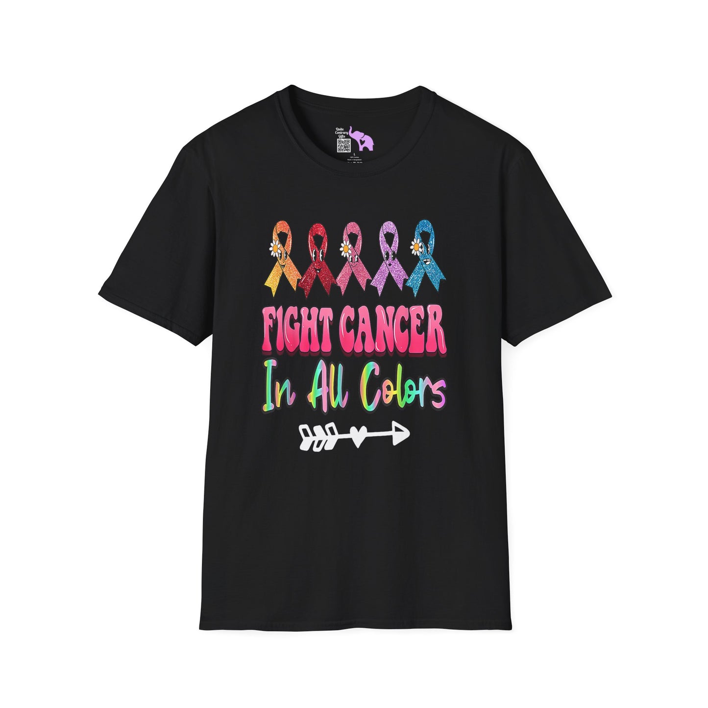 Fight Cancer in All Colors 1 Adult T-shirt