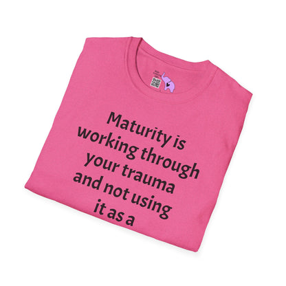 Maturity is... Adult T-shirt