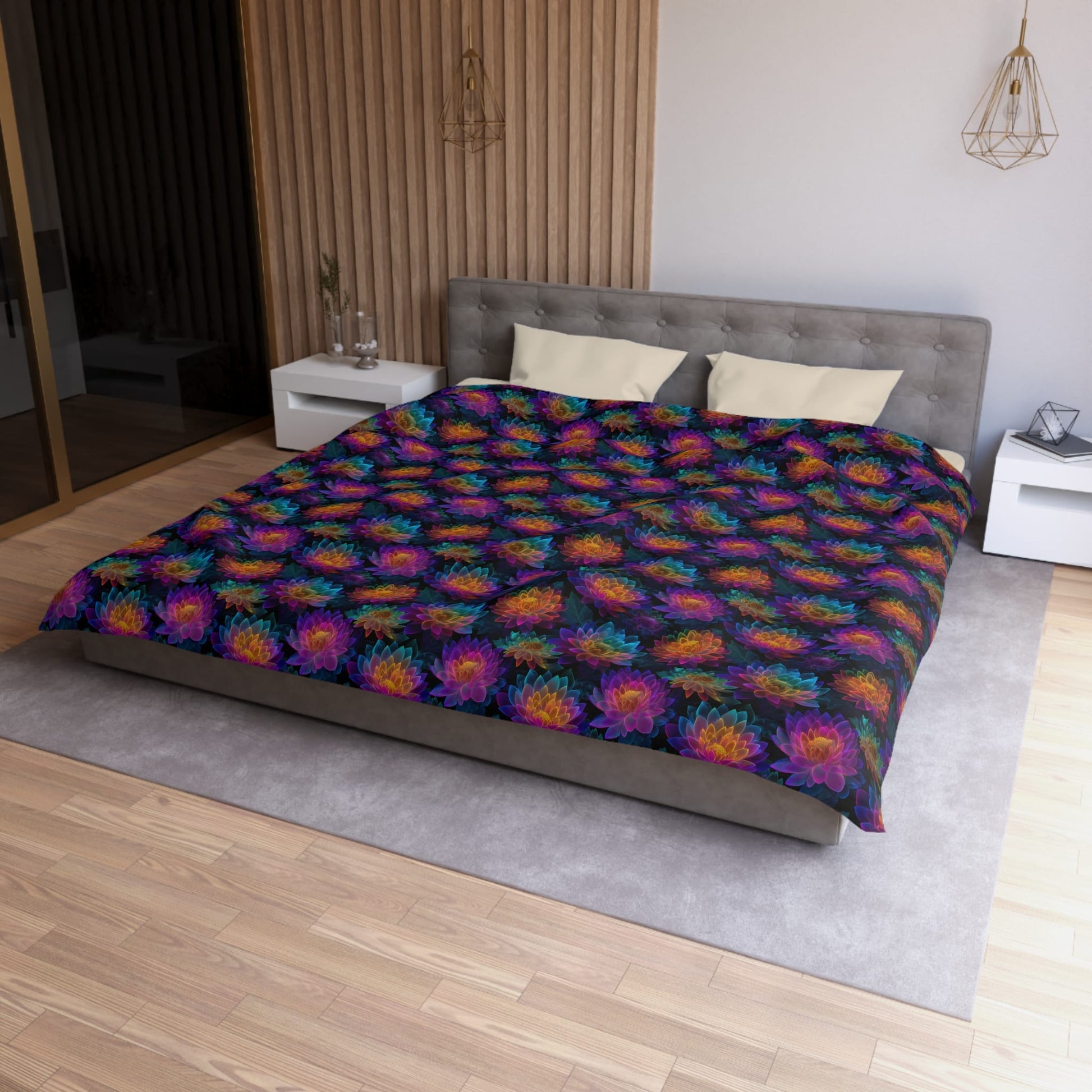 Luminous Lotus Duvet Bedding Set