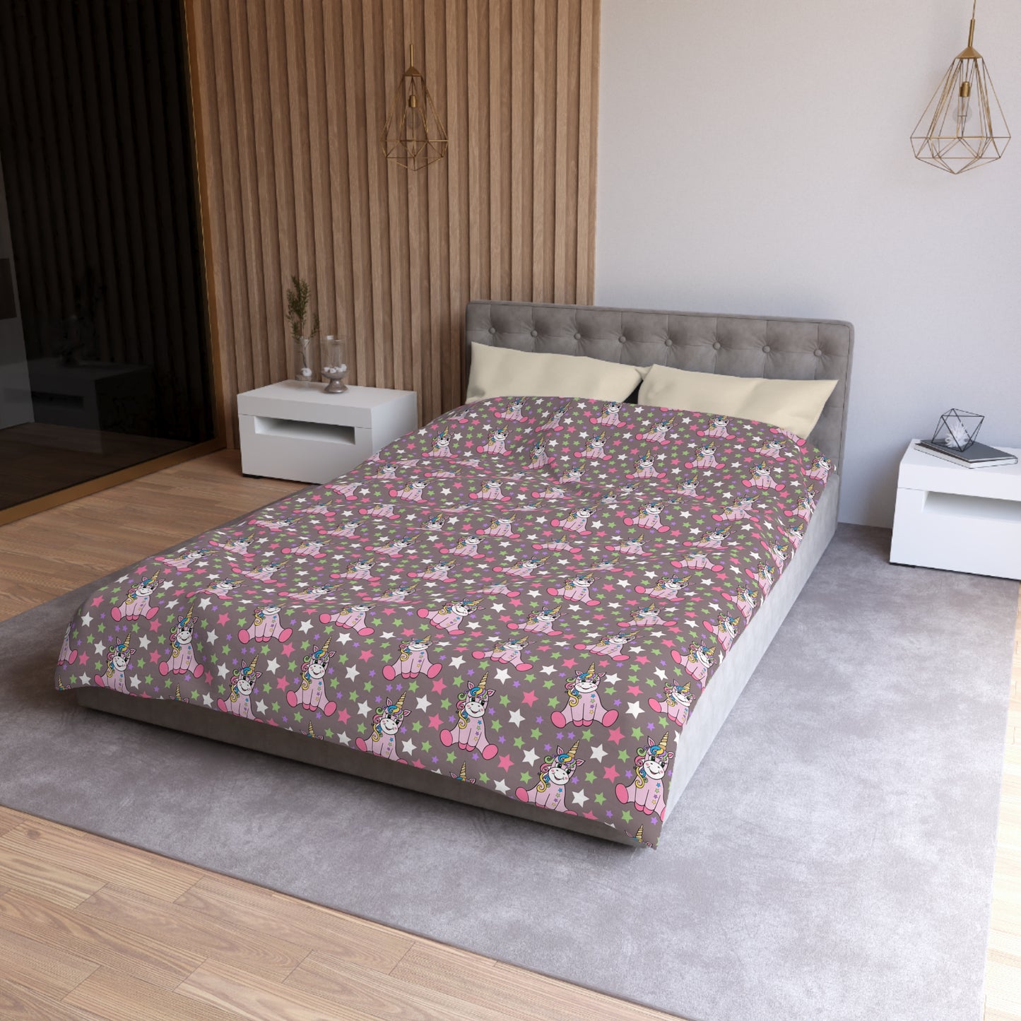 Stardust Unicorn Dreams Microfiber Duvet Cover