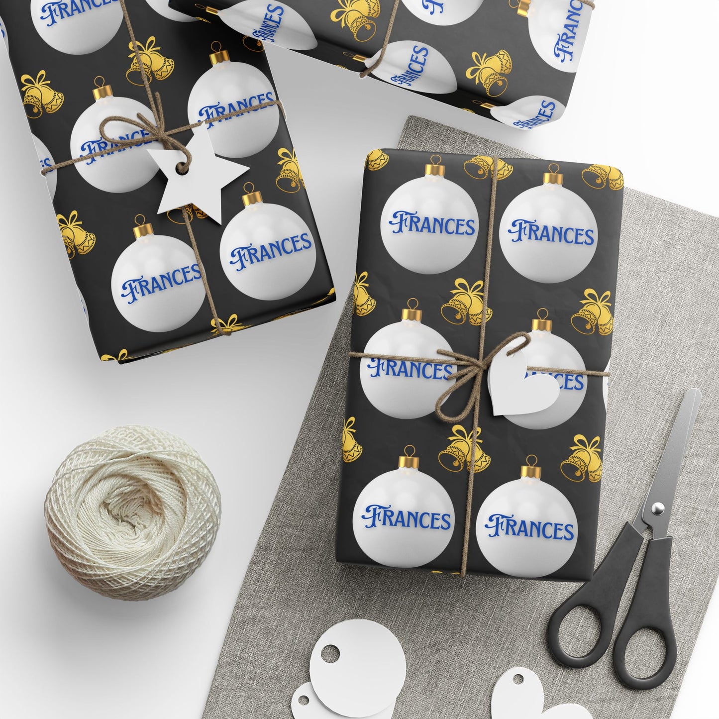 Winter Glam Custom Wrapping Paper (Frances)