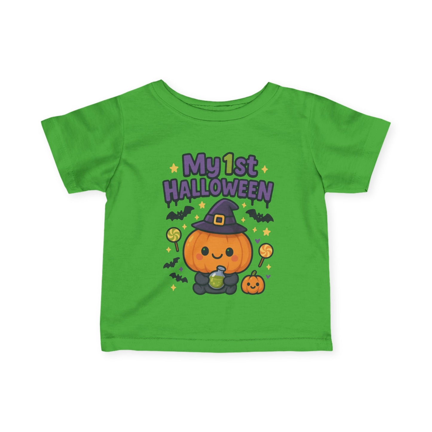 My 1st Halloween (Cute Pumpkin) Infant Soft T-Shirt