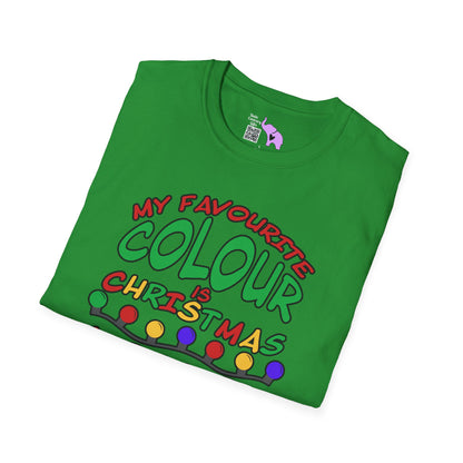 My Favourite Colour Is Christmas Lights  Adult T-shirt