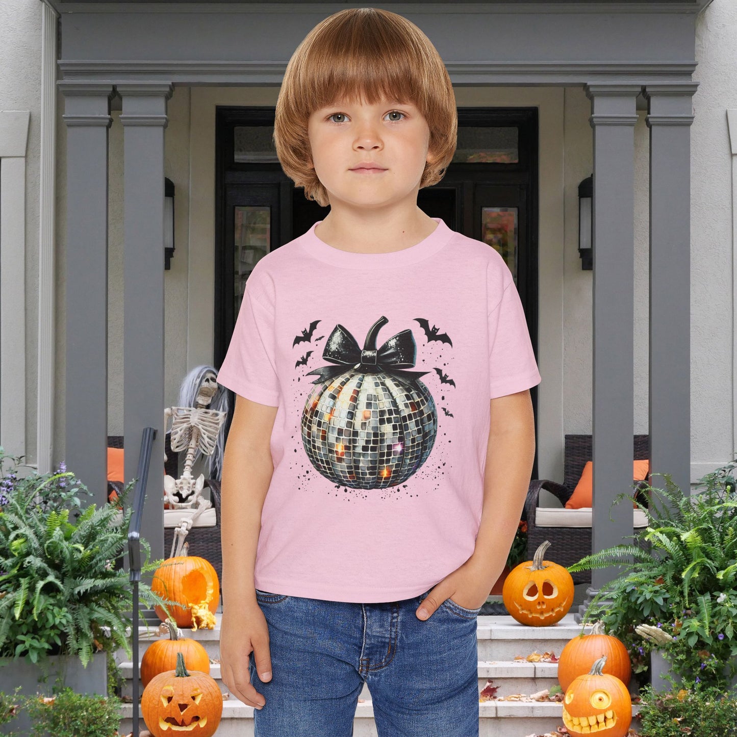 Silver Disco Pumpkin Heavy Cotton™ Toddler T-shirt