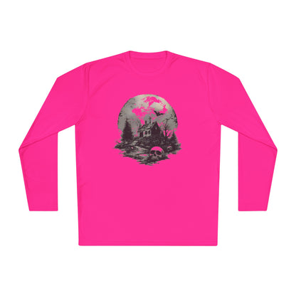 Creepy Full Moon Adult Long Sleeve Tee