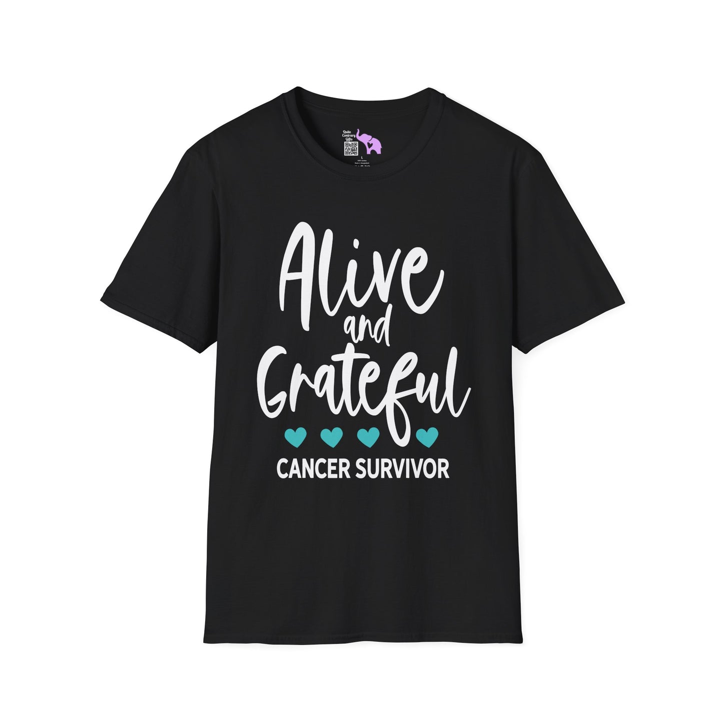 Alive & Grateful Cancer Survivor Adult T-shirt