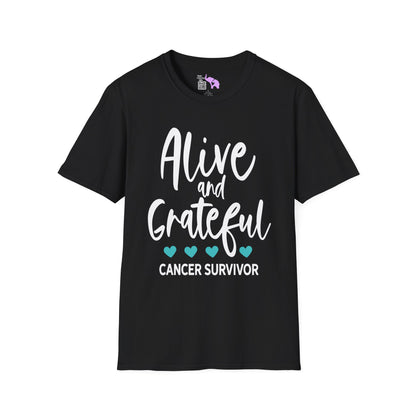Alive & Grateful Cancer Survivor Adult T-shirt