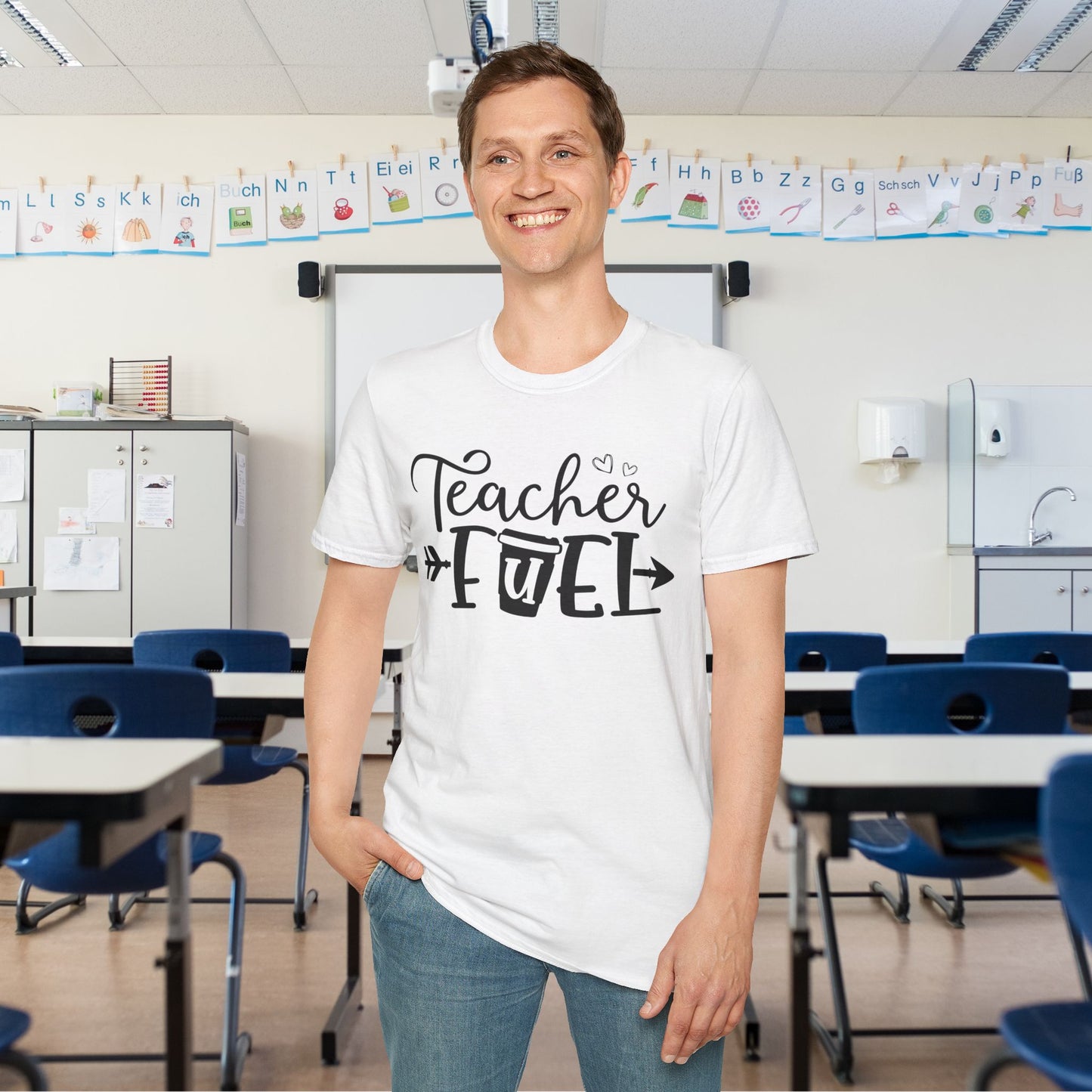 Teacher Fuel Adult T-shirt