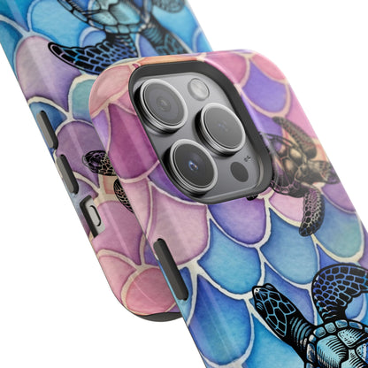 Sea Turtle Silhouette MagSafe® Compatible Tough Case for iPhone