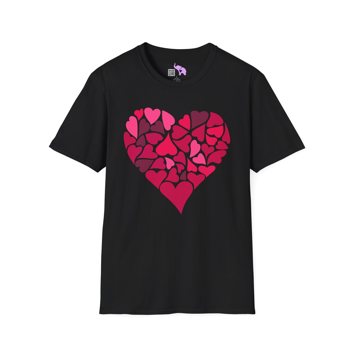 Hearts Within A Heart Adult T-shirt
