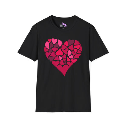 Hearts Within A Heart Adult T-shirt