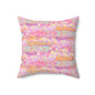 Wild Tropic Collage Throw Pillow