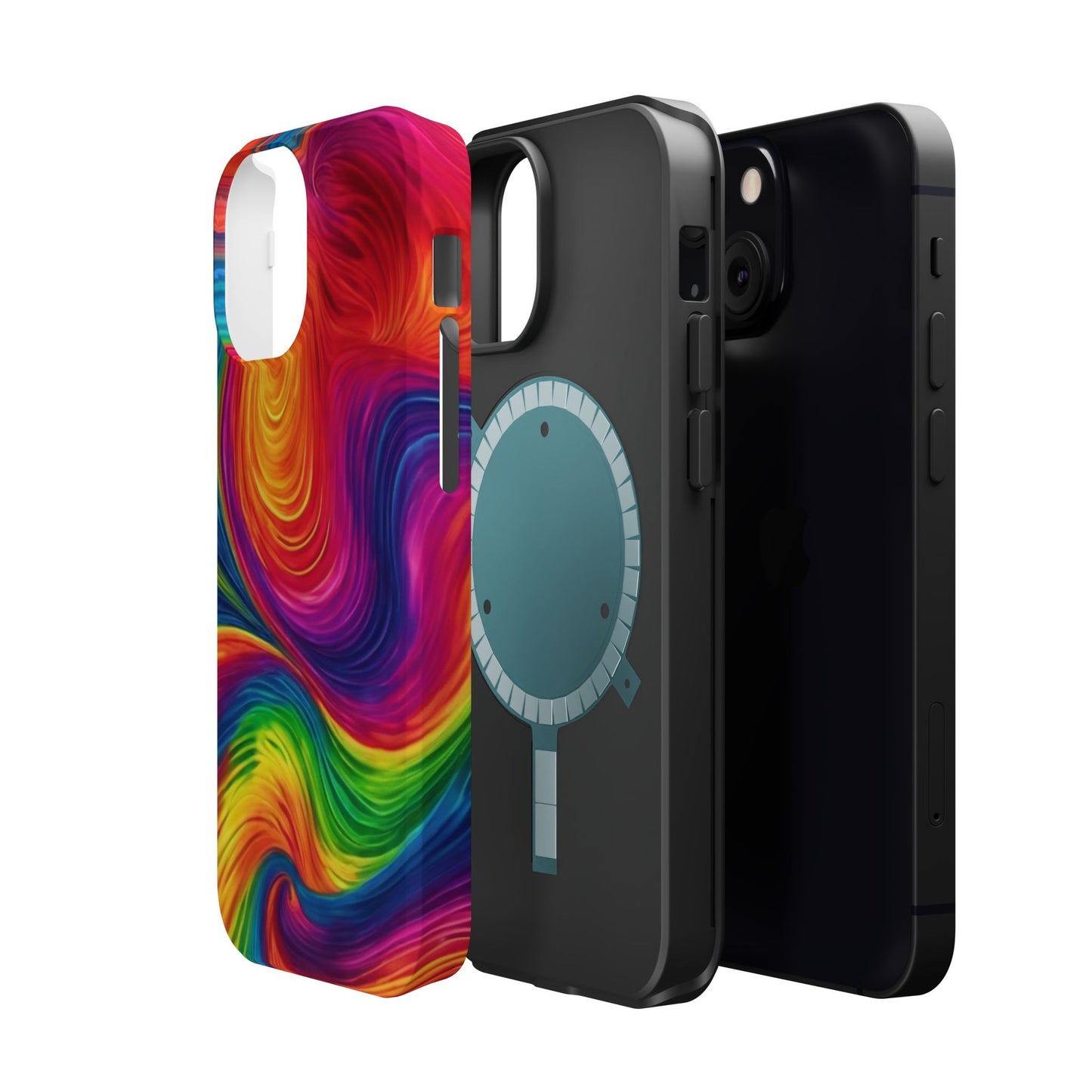 Tie Dye Color Swirl MagSafe® Compatible Tough Case for iPhone