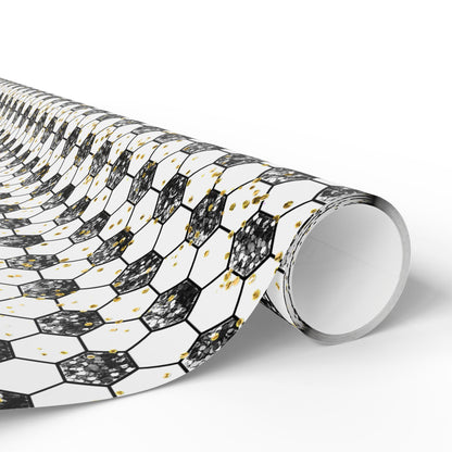 Soccer Gold Rush Wrapping Paper