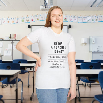 Being A Teacher Is Like Riding A Bike... Adult T-shirt