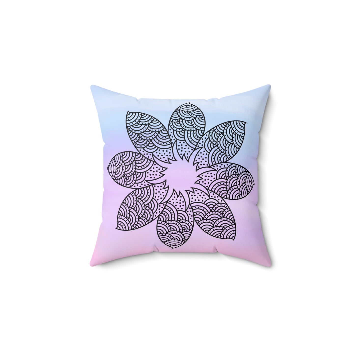 Serene Bloom Throw Pillow
